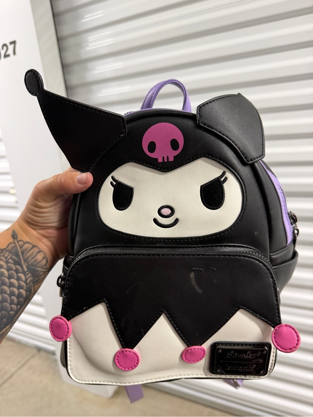 Loungefly Sanrio Kuromi Mini Backpack Black Purple Pink Kawaii Goth Bag
